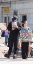 Atheist demonstration on Gay Pride Day in Asheville North Caroline