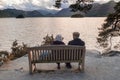 Derwent water near Keswick in Cumbria Royalty Free Stock Photo