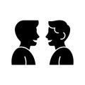 Two People Talking Chat Symbol Icon Royalty Free Stock Photo