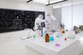 Two people working in a chemistry lab Royalty Free Stock Photo