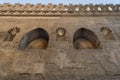 Two Mamluk era perforated arched stucco window decorated with floral patterns