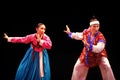 Two performers of Busan Korean traditional dance