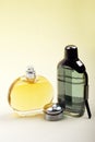 Two perfume bottles Royalty Free Stock Photo