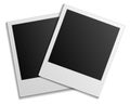 Two photo card mockup. Retro picture frame