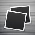 Two photo frames stack vector Royalty Free Stock Photo