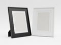 Two picture frames isolated on white background Royalty Free Stock Photo