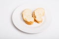 Two Pieces of French Bread Royalty Free Stock Photo