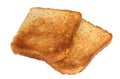 Two pieces of toast #2 Royalty Free Stock Photo