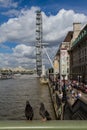 London Eye on a Sunny Day Royalty Free Stock Photo