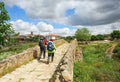 Two pilgrims on the Way to, Via de la Plata, Spain