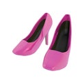 Two pink high heel shoes Royalty Free Stock Photo