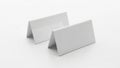 Two place card holders isolated on white background Royalty Free Stock Photo