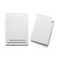 Two plain white envelopes displayed against a plain background Royalty Free Stock Photo