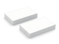 Two plain white rectangular blocks side by side Royalty Free Stock Photo