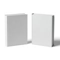 Two plain white rectangular objects standing upright Royalty Free Stock Photo