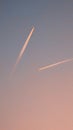 Two planes on The sky Royalty Free Stock Photo