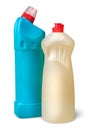 Two plastic bottles of disinfectant near Royalty Free Stock Photo