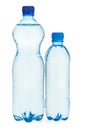 Two plastic bottles with water Royalty Free Stock Photo