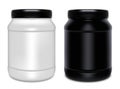 Two plastic cans vector