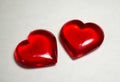 Two Plastic Hearts Royalty Free Stock Photo