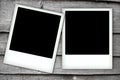 Two polaroid frames Royalty Free Stock Photo