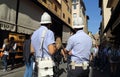 Two police officers in Florence, Italy