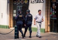 Police on the street in Trujillo Peru