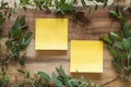 Two post its in frame Royalty Free Stock Photo