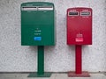 Two posting boxes