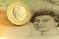 Two pound coin Royalty Free Stock Photo