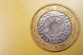 Two 2 Pound Penny British Currency Sterling Coin Royalty Free Stock Photo