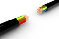 Two Powercable Royalty Free Stock Photo