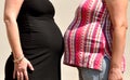 Two pregnant women