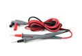 Two probes for digital multimeter isolated Royalty Free Stock Photo
