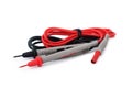 Two probes for digital multimeter isolated Royalty Free Stock Photo