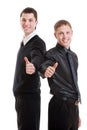 Two prosperous young businessmen Royalty Free Stock Photo