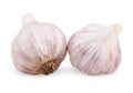 Two purple garlic Royalty Free Stock Photo