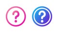 Two Question Marks Icon Multiple Queries Double Doubt, vector design Generative AI Royalty Free Stock Photo