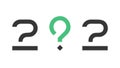 Two question marks, uncertainty, query, help, confusion, vector design Generative AI Royalty Free Stock Photo