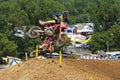 Two racers take jump at spring creek national