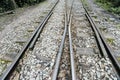 Two railway tracks Royalty Free Stock Photo