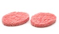 Two raw minced beef steak Royalty Free Stock Photo