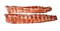 Two raw pork spare ribs Royalty Free Stock Photo