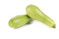Two raw zucchini. Royalty Free Stock Photo