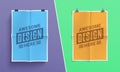 Two Realistic Vector Folded Paper Templates - Layered, Organized Vector File