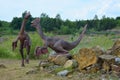 The two of reconstructions of Mesozoic reptiles