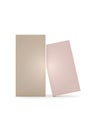 Two rectangular beige and pink blocks for minimalist product display template Royalty Free Stock Photo
