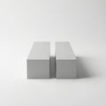 Two rectangular blocks side by side Royalty Free Stock Photo
