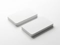 Two rectangular objects isolated on white background Royalty Free Stock Photo