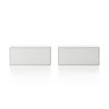 Two rectangular objects isolated on white background Royalty Free Stock Photo